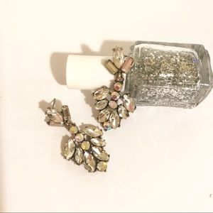 CARA Clear Crystal Cluster Statement Earrings